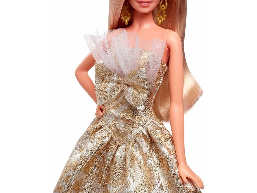 Barbie Signature Muñeca Rubia Holiday Joyeux Noël 2025