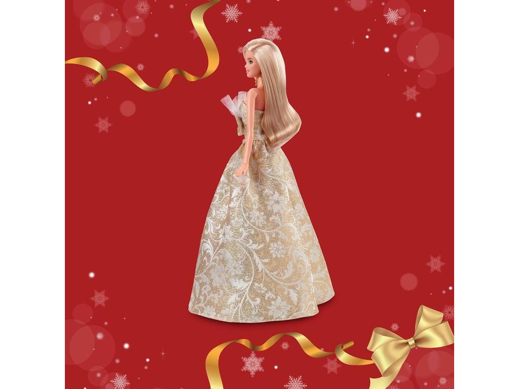 Barbie Signature Muñeca Rubia Holiday Joyeux Noël 2025