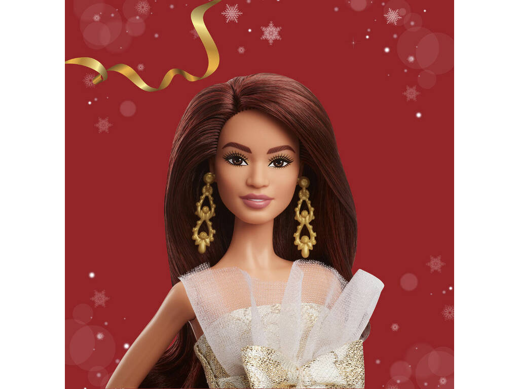 Barbie Signature Bambola Bruna Holiday Joyeux Noel 2025