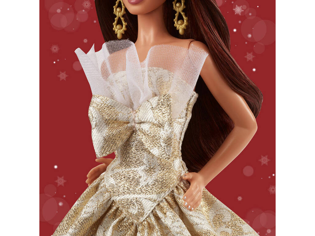 Barbie Signature Bambola Bruna Holiday Joyeux Noel 2025