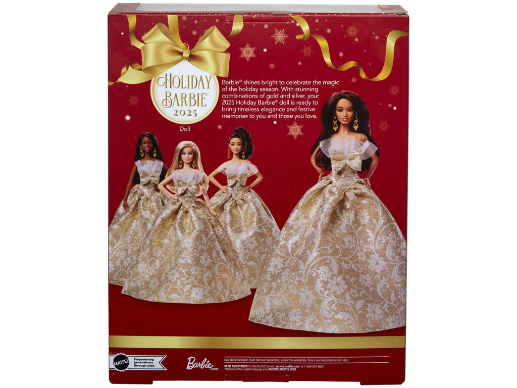 Barbie Signature Bambola Bruna Holiday Joyeux Noel 2025