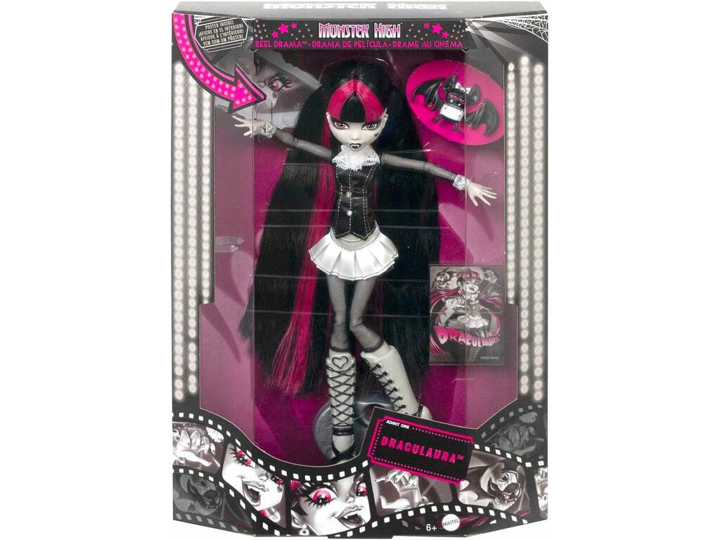 Monster High Reel Drama Bambola Draculaura