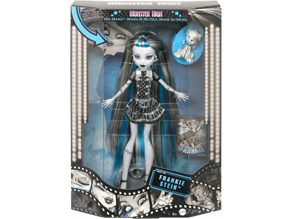 Monster High Reel Drama Bambola Frankie Stein
