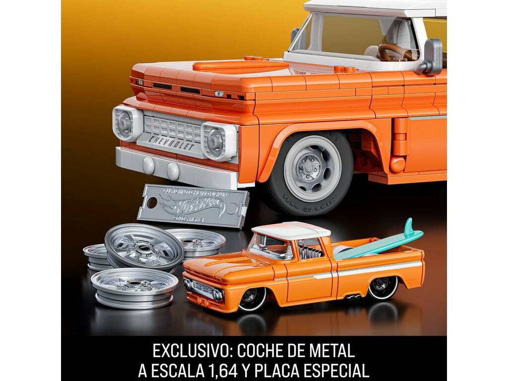 Hot Wheels Speed Series Custom 62 Chevy Pickup de 858 Peças