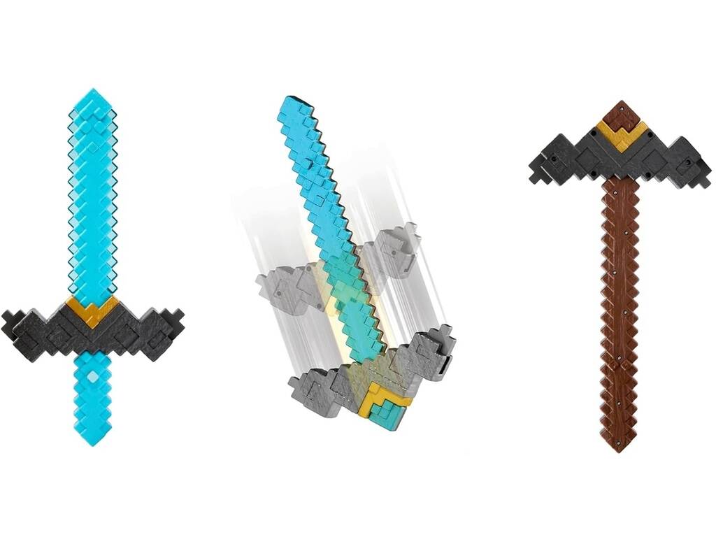Épée transformable Minecraft Movie 2 en 1