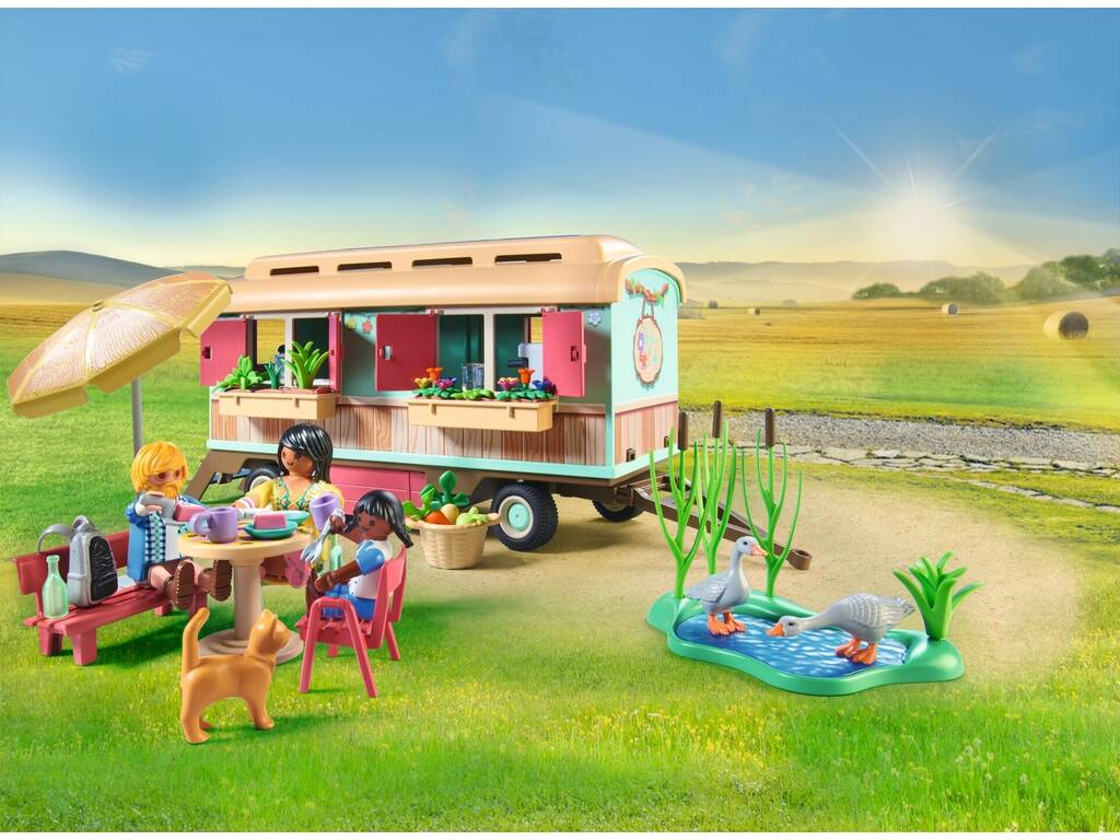 Playmobil Country Café Tren con Huerto