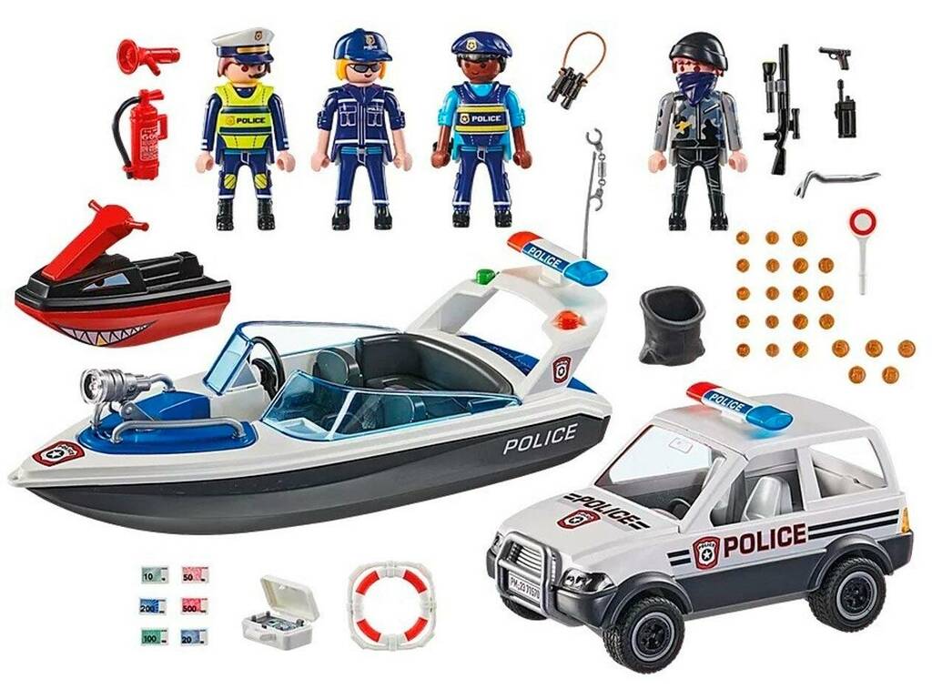 Playmobil Inseguimento della polizia sull'acqua