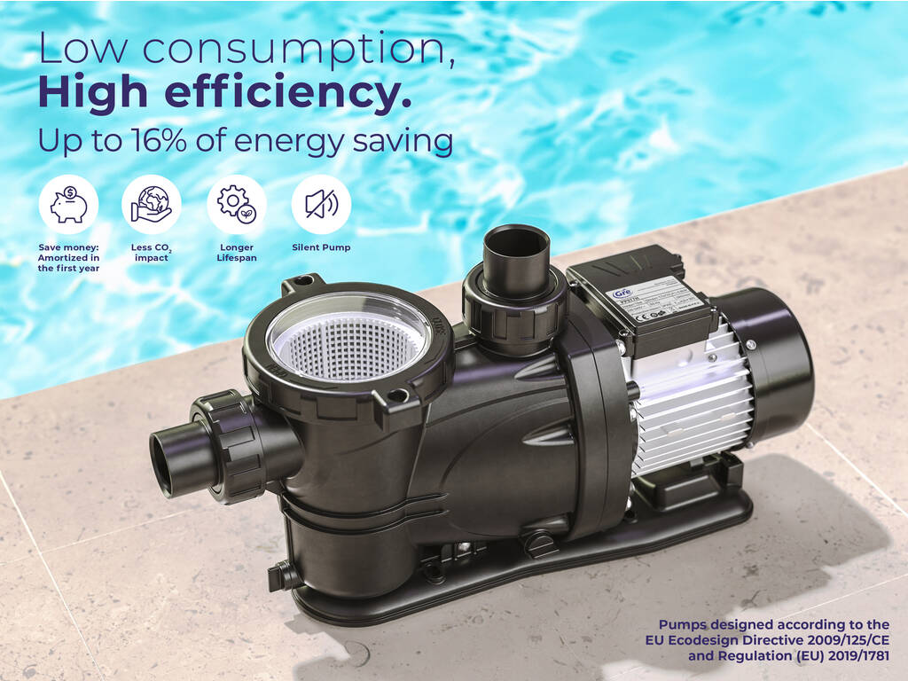 Pompe auto-amorçante Premium 0,75 HP pour les piscines Gre PP077H