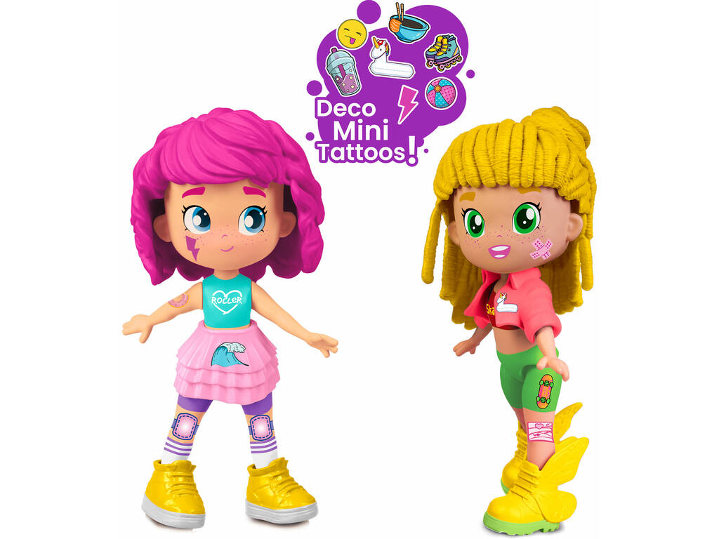 Pinypon Top Roller Girls con 2 bambole