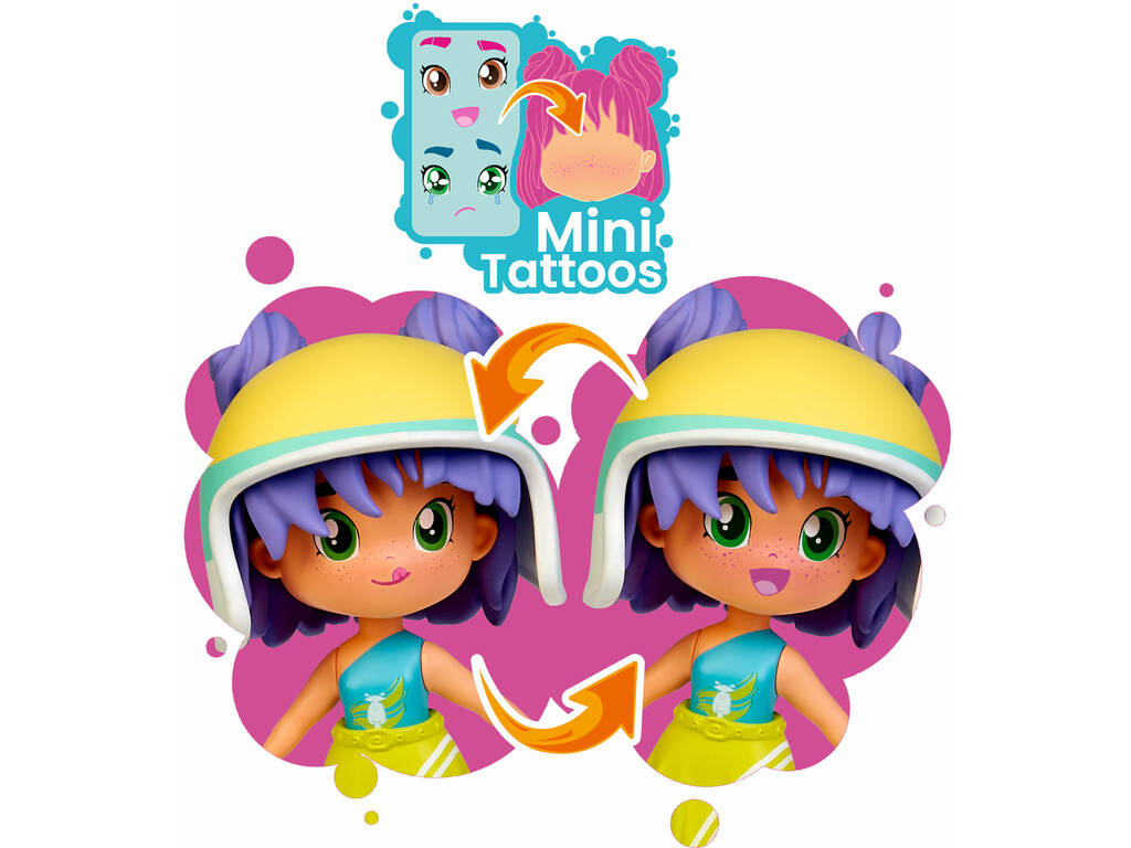 Pinypon Top Moto Girl avec poupée et moto