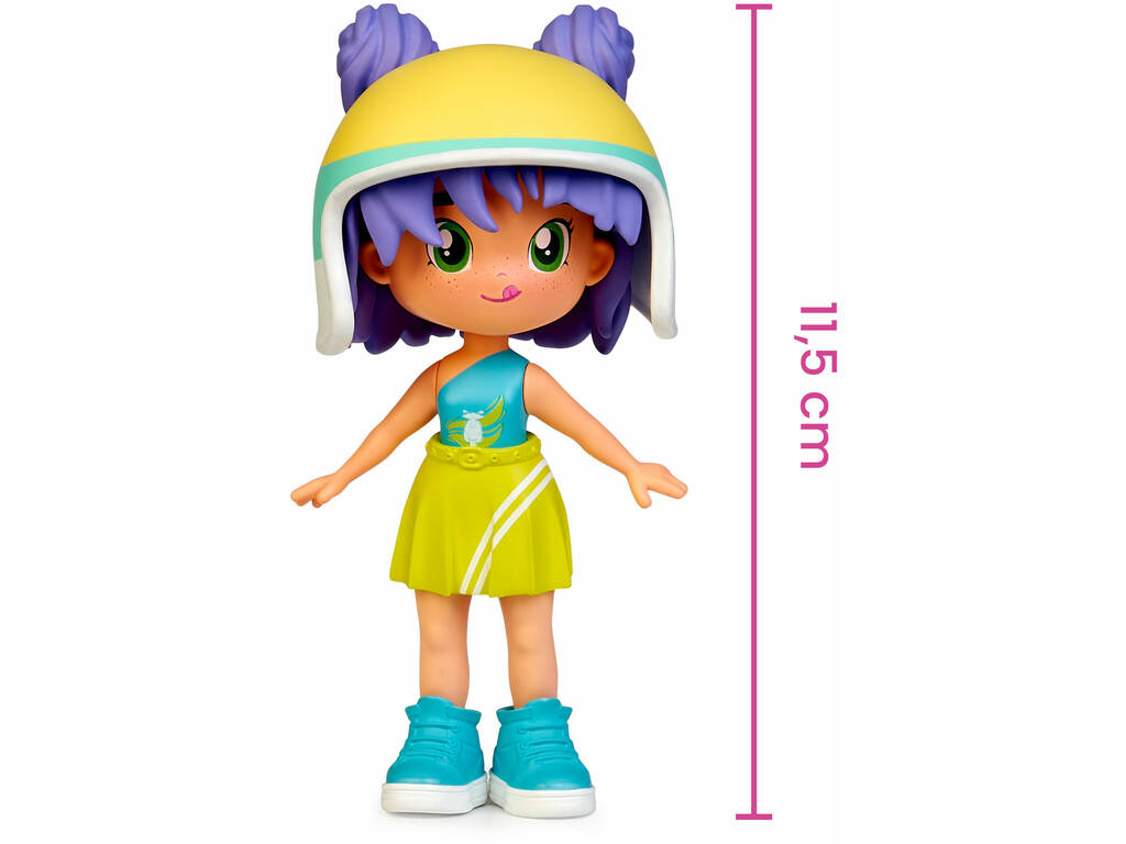Pinypon Top Moto Girl avec poupée et moto