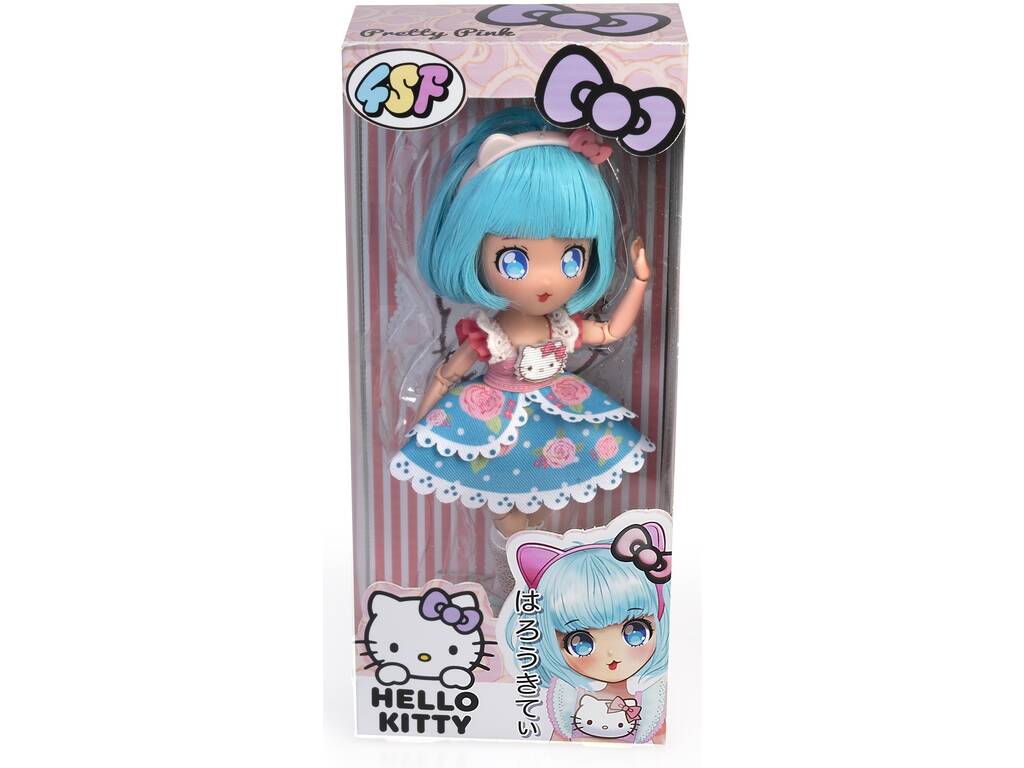 Hello Kitty Super Fans Bambola Pretty Pink da 20 cm