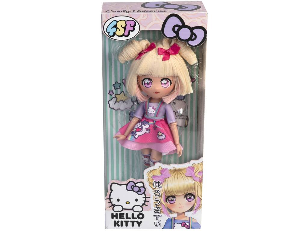 Hello Kitty Super Fans Boneca Candy Unicorns de 20 cm