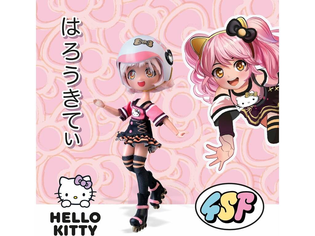 Hello Kitty Super Fans Bambola Diva Roller da 20 cm