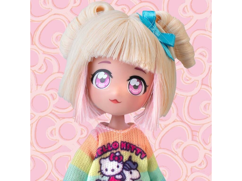 Hello Kitty Super Fans Muñeca Fashion Unicorn de 20 cm