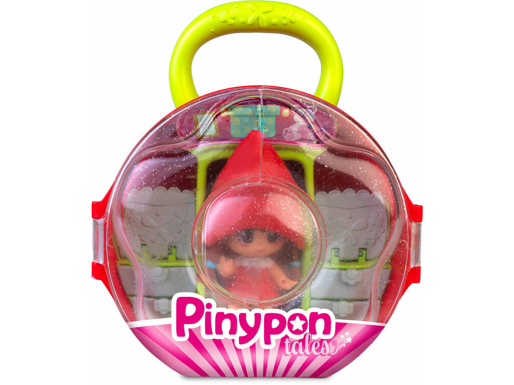 Pinypon Tales Bambola Cappuccetto Rosso con guardaroba Valigetta e accessori