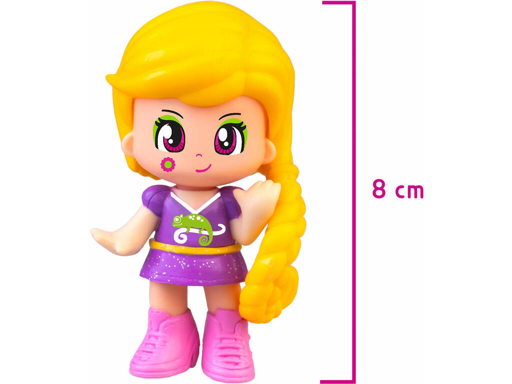 Pinypon Tales Bambola Raperonzolo con guardaroba e accessori