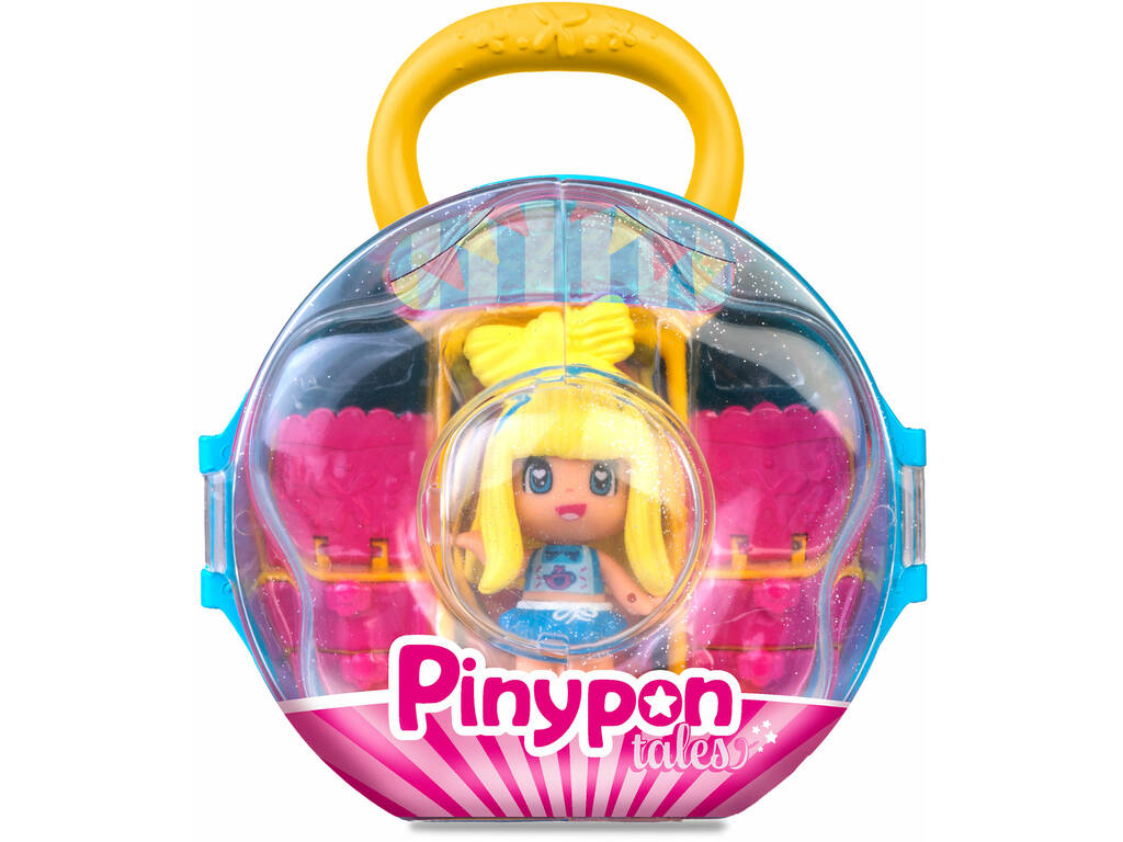 Pinypon Tales Bambola Alice con guardaroba Valigetta e accessori