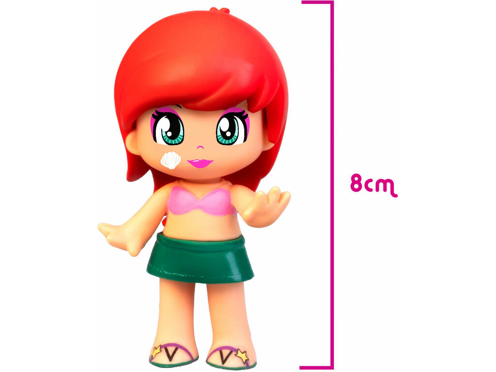Pinypon Tales Little Mermaid Doll avec maison de mer et accessoires