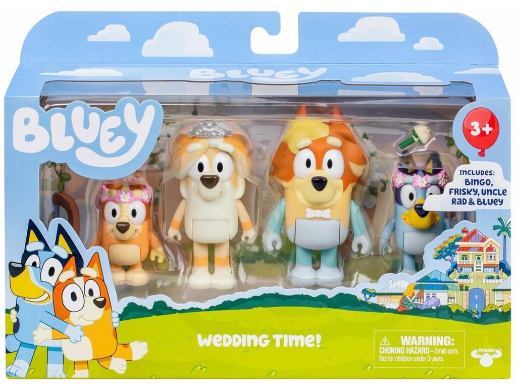 Bluey Pack di 4 figure