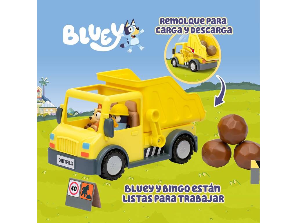 Bluey Camion ribaltabile con figure e accessori