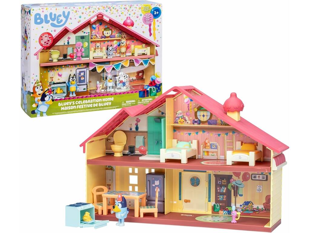 Bluey Party House con figura e accessori