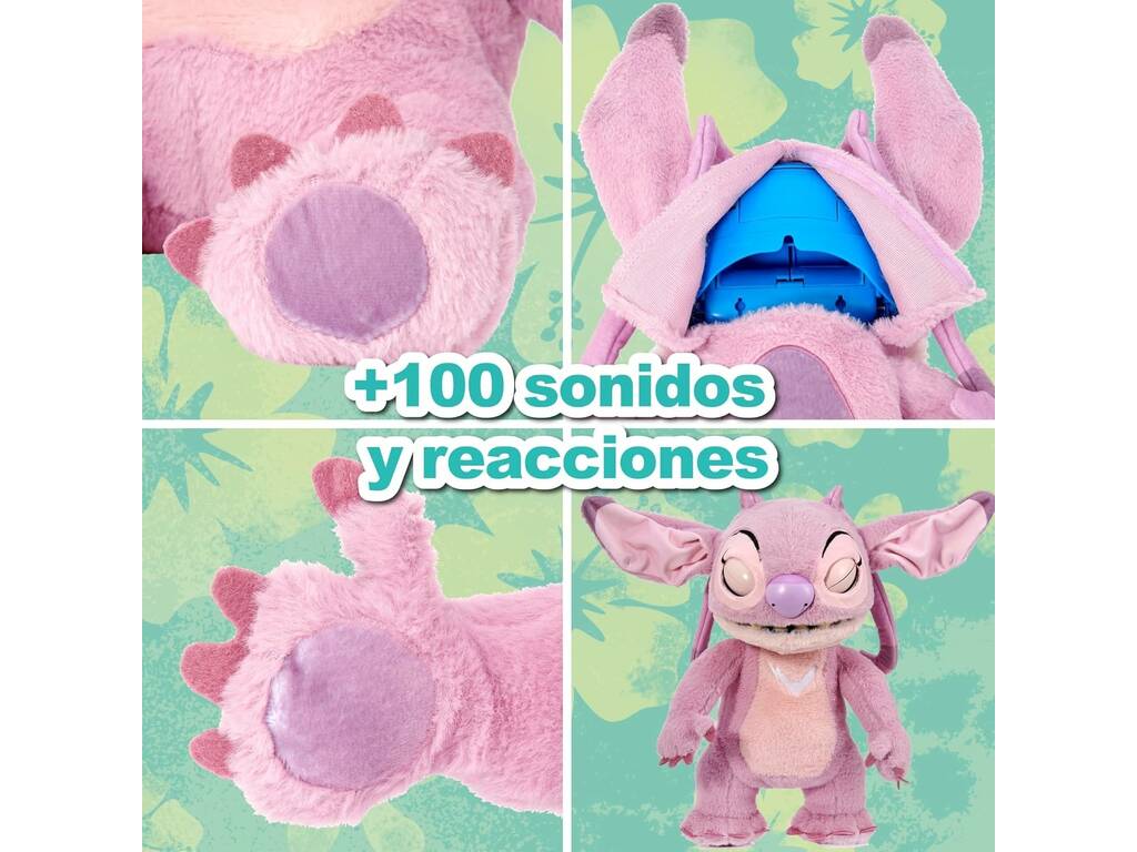 Stitch Angel Animatronik-Puppe 45 cm Real FX mit Geräuschen und realistischen Bewegungen