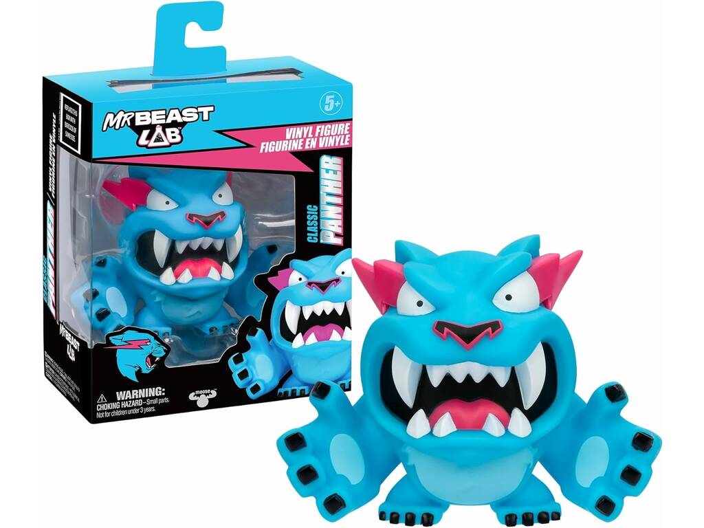 Mr Beast LAB Figura in vinile Panther da 8 cm