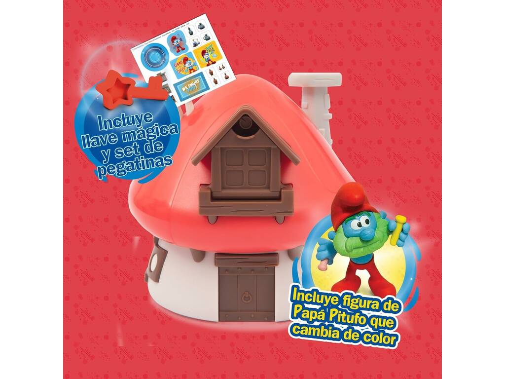 Puffi Playset Casa di Papà Puffo con figura