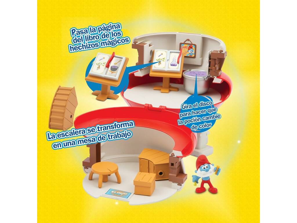 Puffi Playset Casa di Papà Puffo con figura