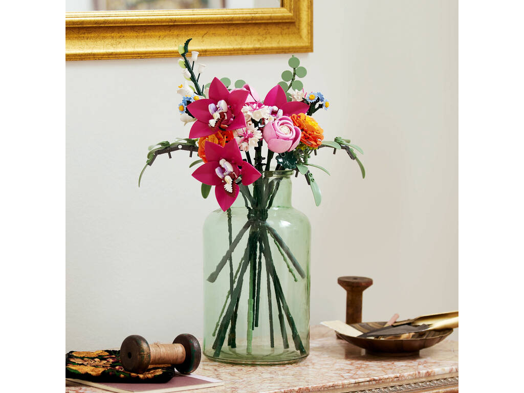 Lego Botanicals Bouquet di fiori fantasia in rosa