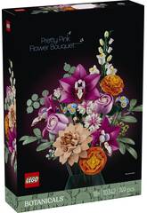 Bouquet de fleurs fantaisie Lego Botanicals en rose