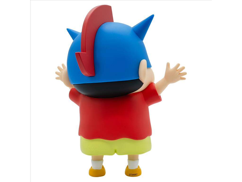 Shinchan Crayon Sofvimates Figura Shinnosuke Nohara Action Kamen Helmet 20 cm