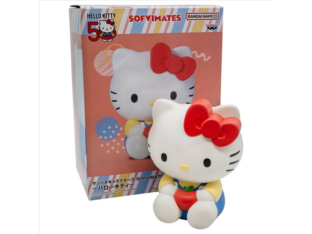 Hello Kitty 50 Sofvimates Figura di Hello Kitty da 12 cm