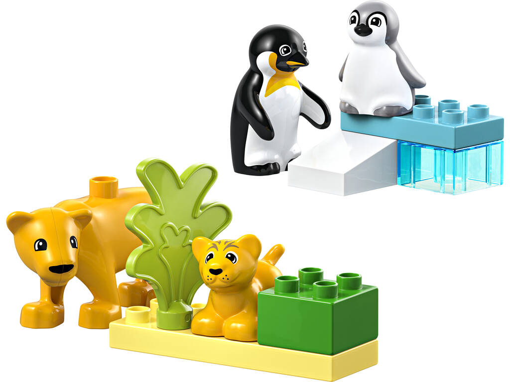 Lego Duplo Famiglie di animali selvatici: Pinguini e leoni