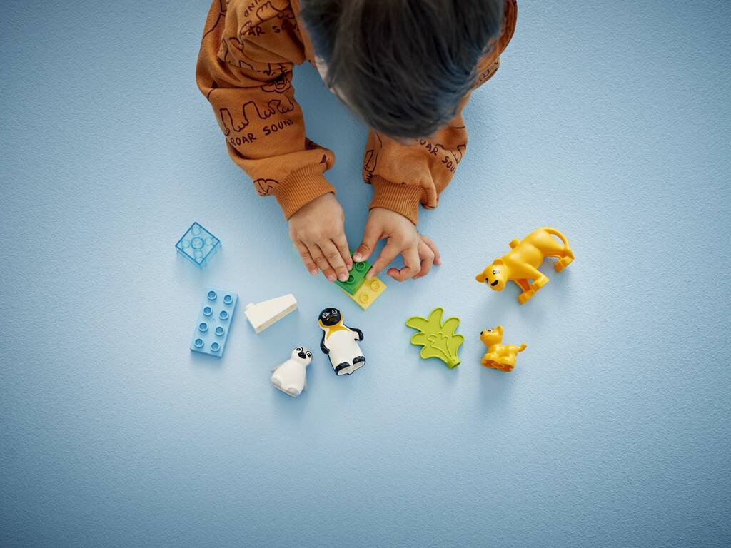 Lego Duplo Famiglie di animali selvatici: Pinguini e leoni