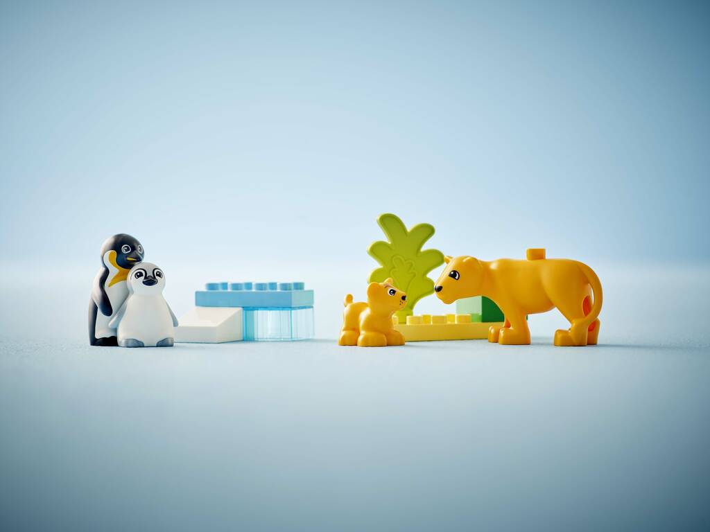 Lego Duplo Famiglie di animali selvatici: Pinguini e leoni