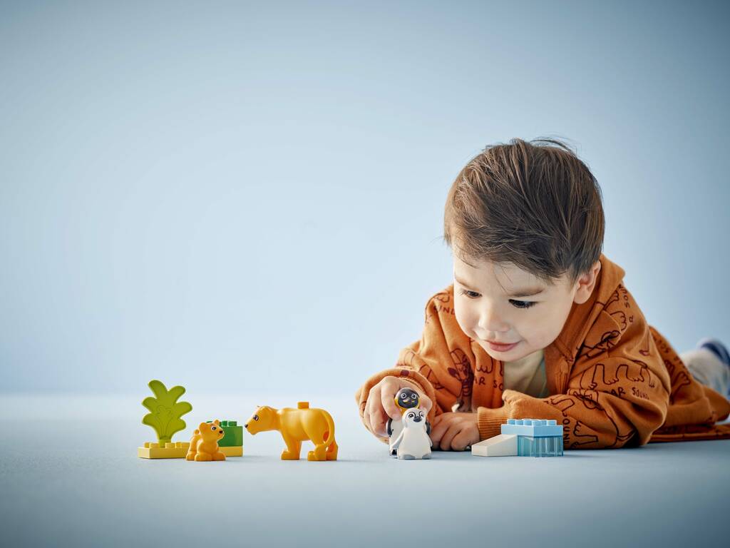 Lego Duplo Famiglie di animali selvatici: Pinguini e leoni