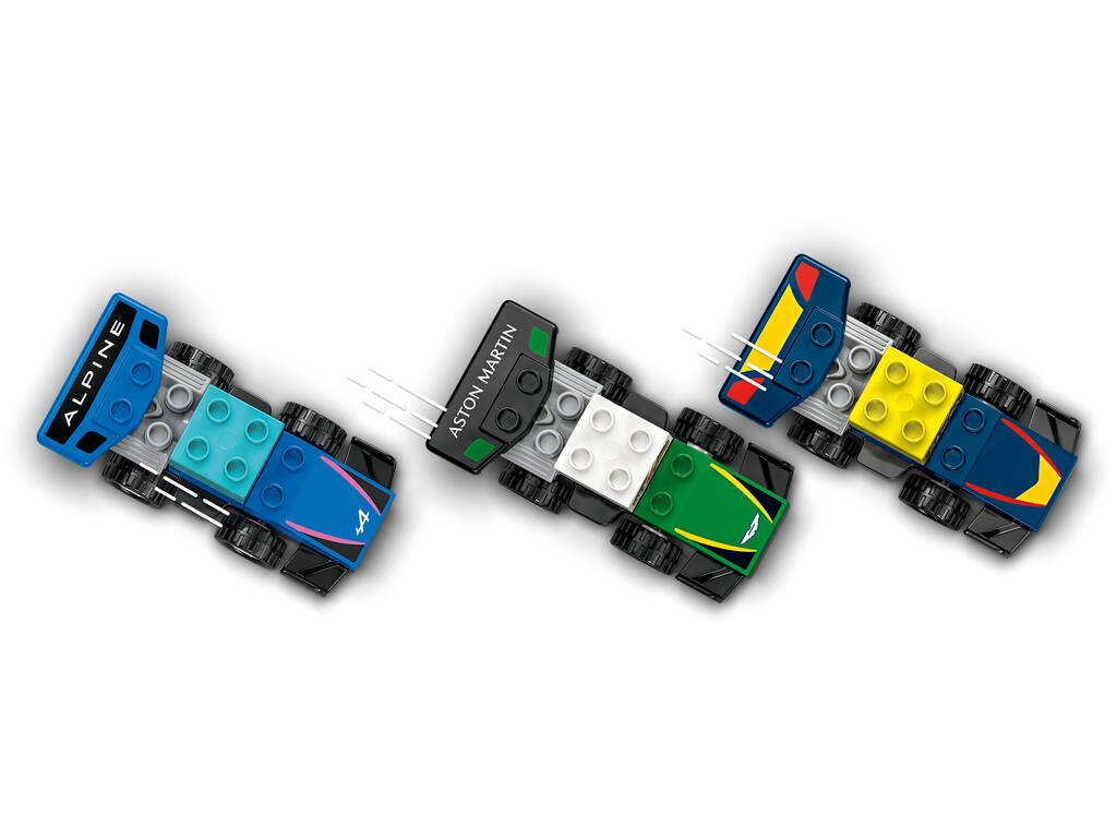 Lego Duplo Formule 1 F1 Team voitures de course et pilotes