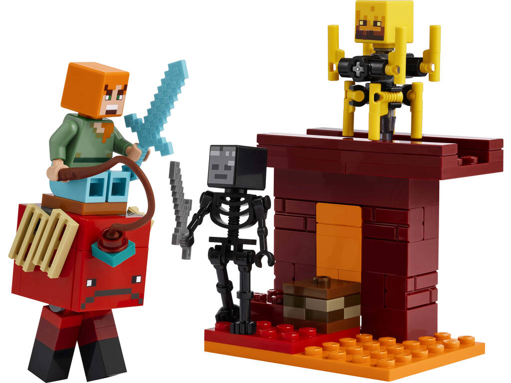 Lego Minecraft La battaglia di lava del mondo sotterraneo