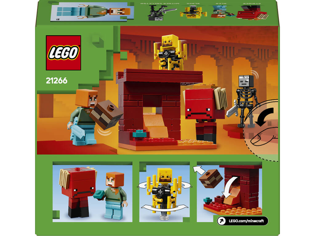 Lego Minecraft La battaglia di lava del mondo sotterraneo