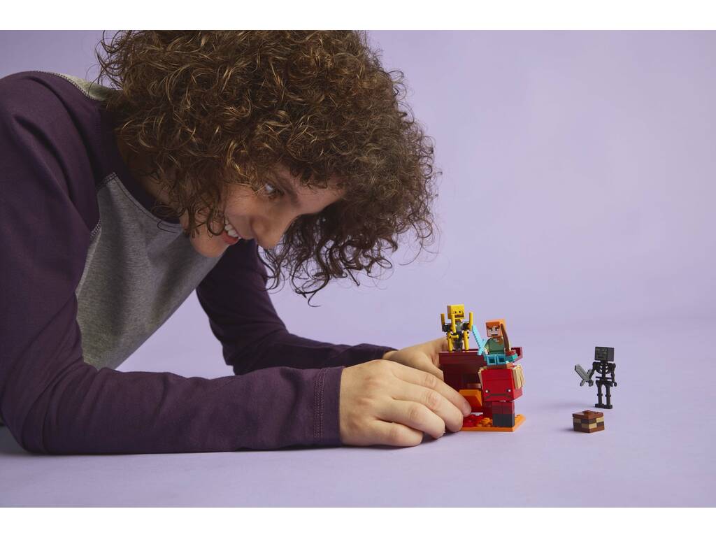 Lego Minecraft La battaglia di lava del mondo sotterraneo
