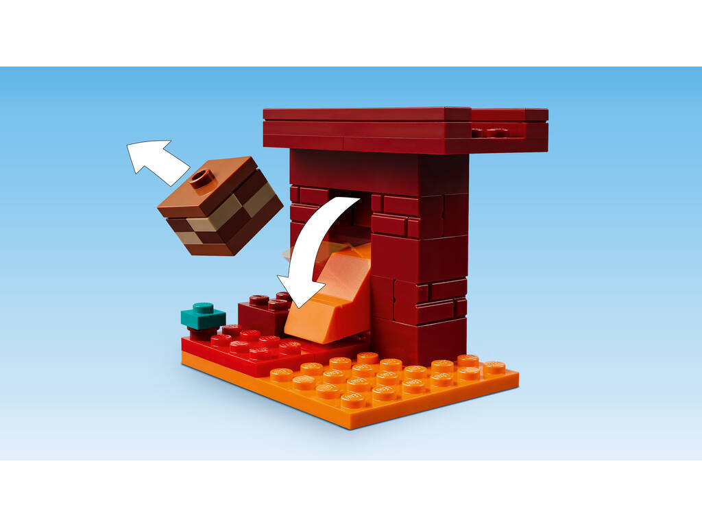 Lego Minecraft La battaglia di lava del mondo sotterraneo