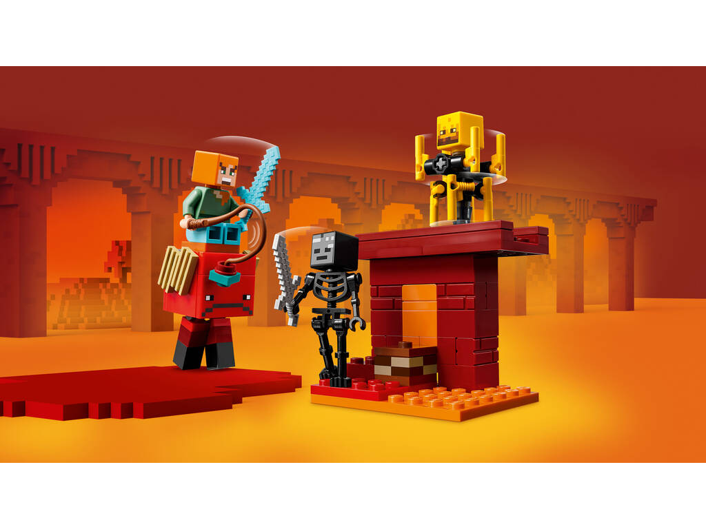 Lego Minecraft La battaglia di lava del mondo sotterraneo