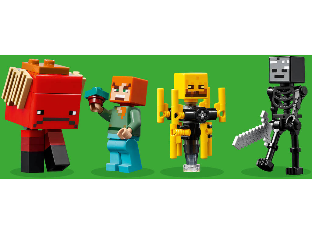 Lego Minecraft La battaglia di lava del mondo sotterraneo