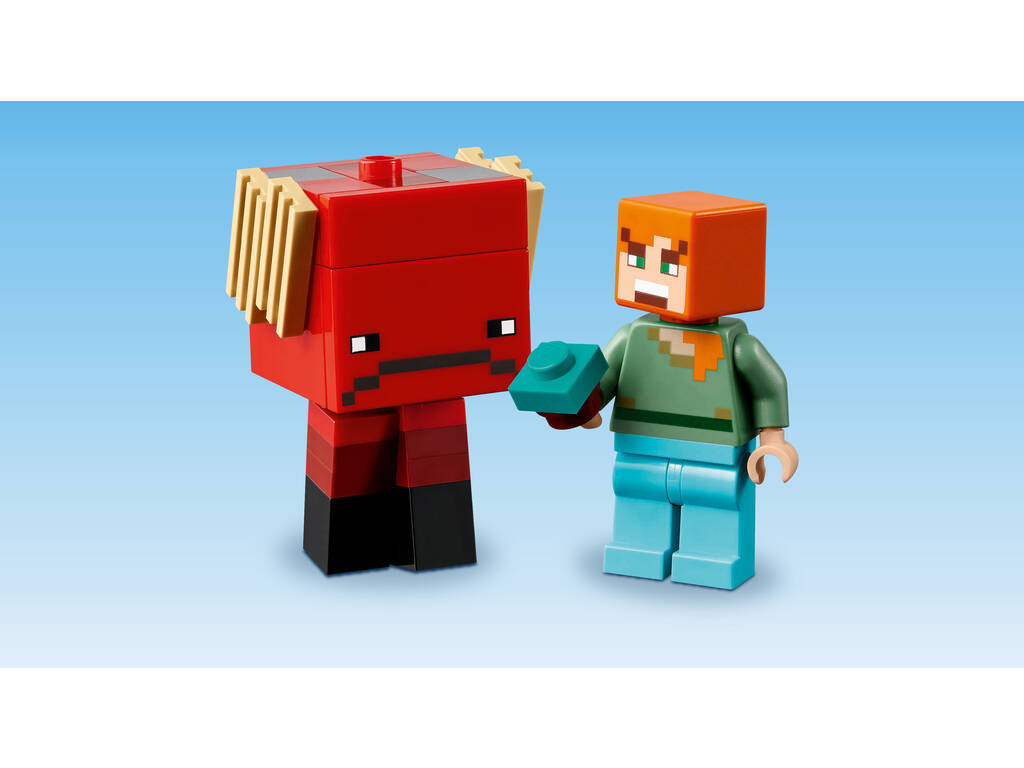 Lego Minecraft La battaglia di lava del mondo sotterraneo