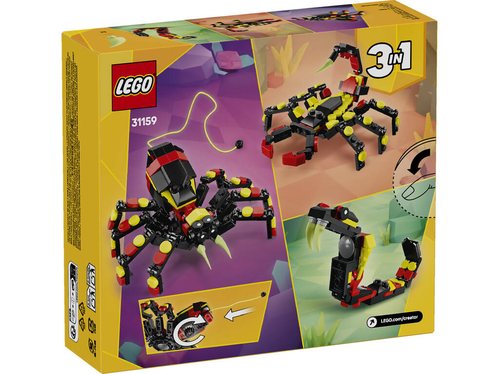 Lego Creator 3 in 1 Fauna selvatica: Ragno misterioso