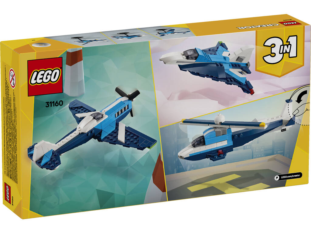 Lego Creator 3 in 1 Dirigibile: aereo da corsa