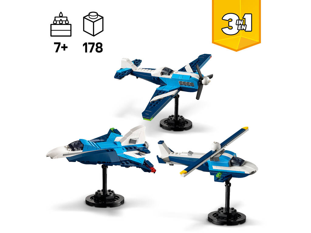 Lego Creator 3 in 1 Dirigibile: aereo da corsa