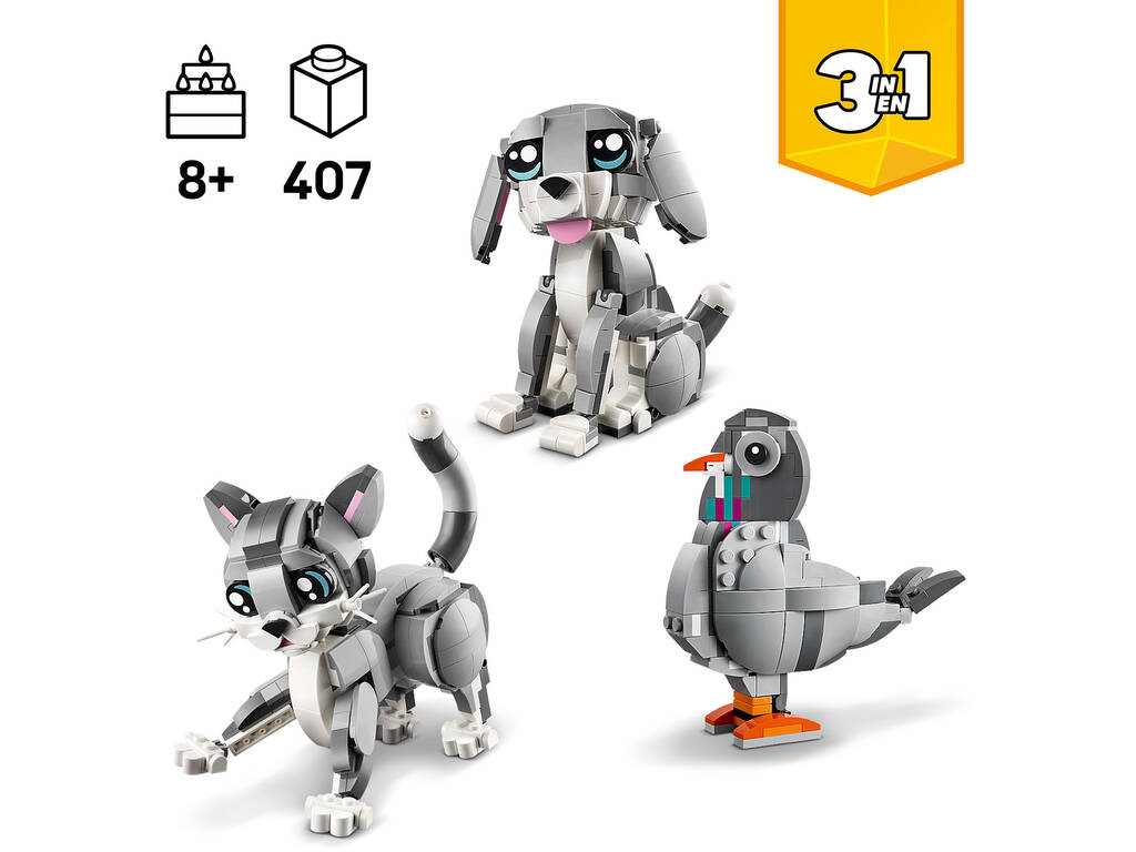 Lego Creator 3 in 1 Gatto Giocherellone